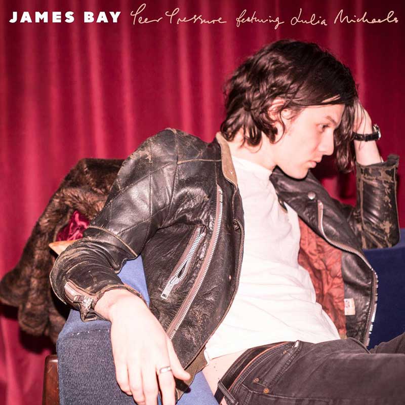 James Bay con Julia Michaels: Peer pressure - portada