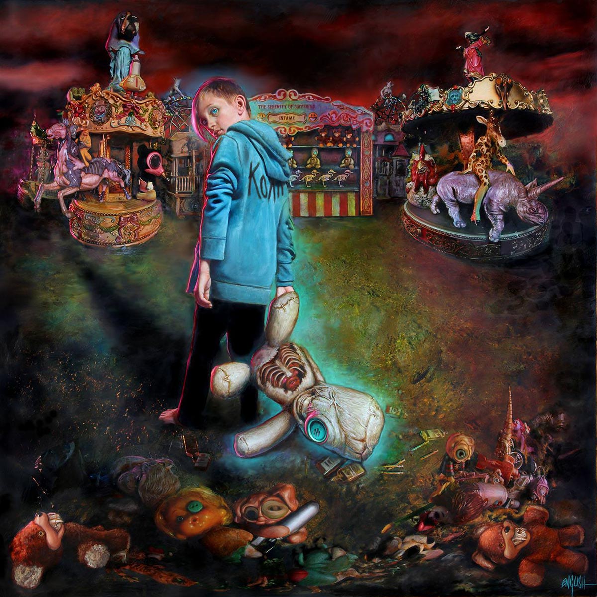 Korn: The serenity of suffering, la portada del disco