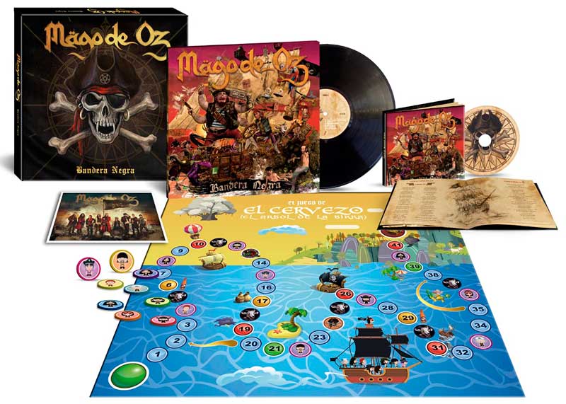 Contenidos de la caja edición deluxe del disco Bandera negra de Mägo de Oz