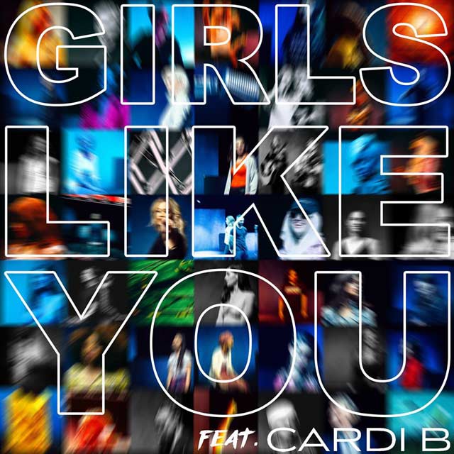 Maroon 5 con St. Vincent y Cardi B: Girls like you, la portada de la canción