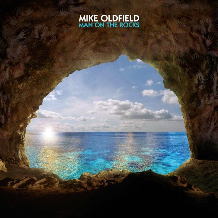 Mike Oldfield: Man on the rocks - portada