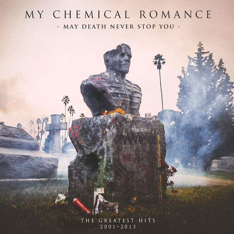 My chemical romance: May death never stop you: The greatest hits 2001-2013,  la portada del disco