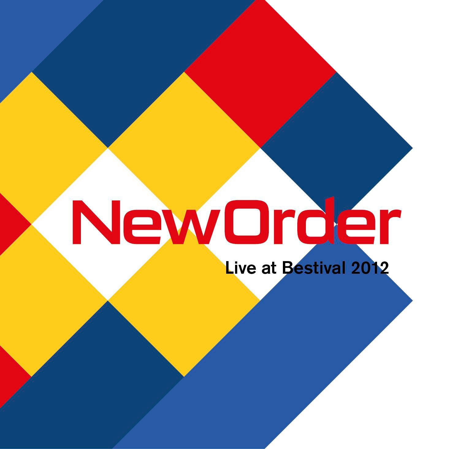 New Order: Live At Bestival 2012, la portada del disco