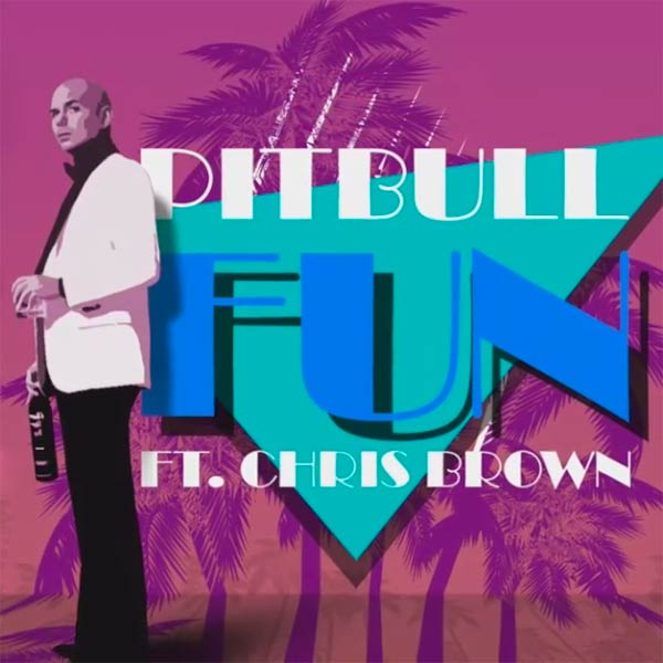 Pitbull con Chris Brown: Fun - portada