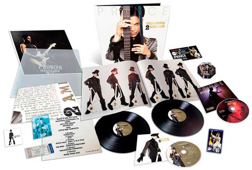 Contenidos de la edición deluxe del álbum Welcome 2 America de Prince