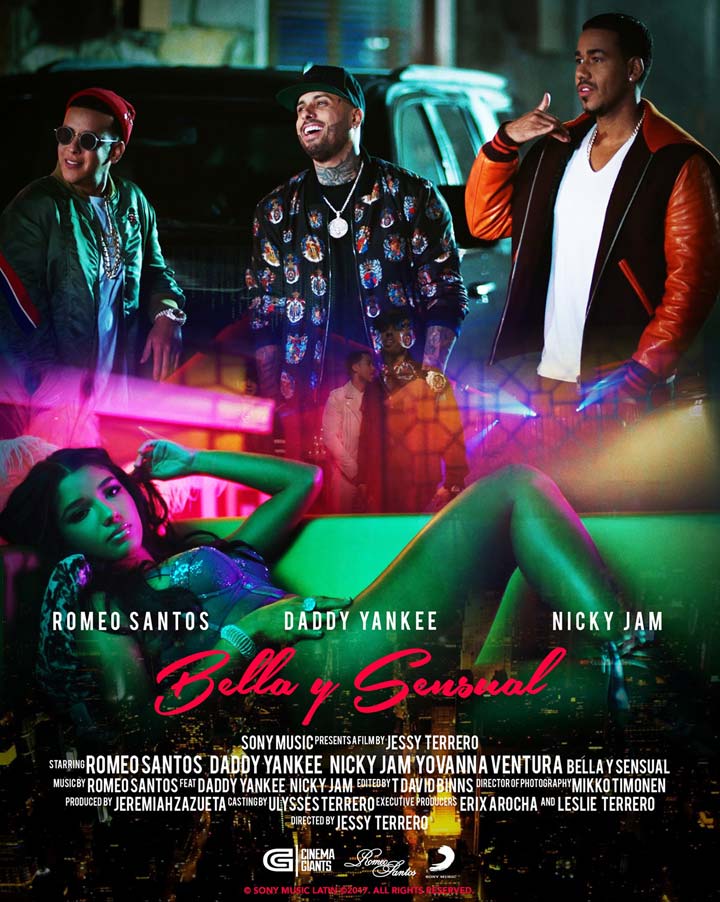 Romeo Santos con Daddy Yankee y Nicky Jam: Bella y sensual - portada