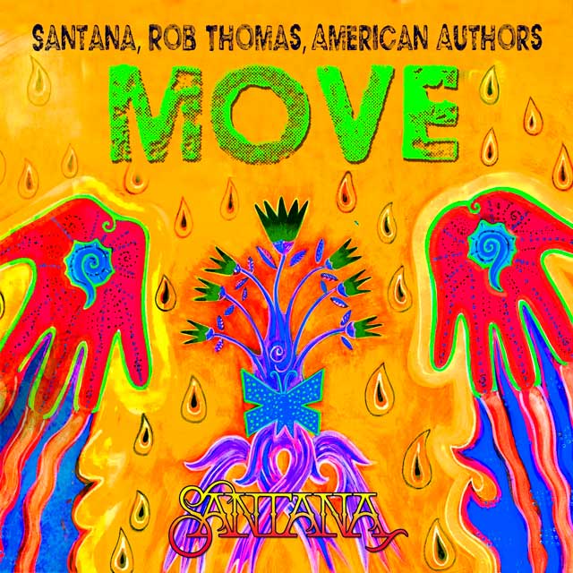 Santana con Rob Thomas y American Authors: Move - portada