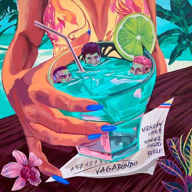 Sebastián Yatra con Manuel Turizo y Beéle: Vagabundo - portada