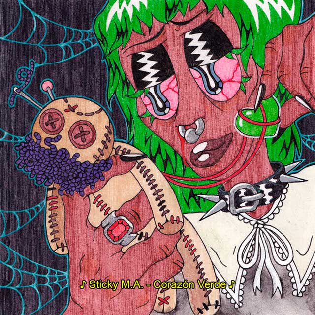 Sticky M.A.: Corazón verde - portada