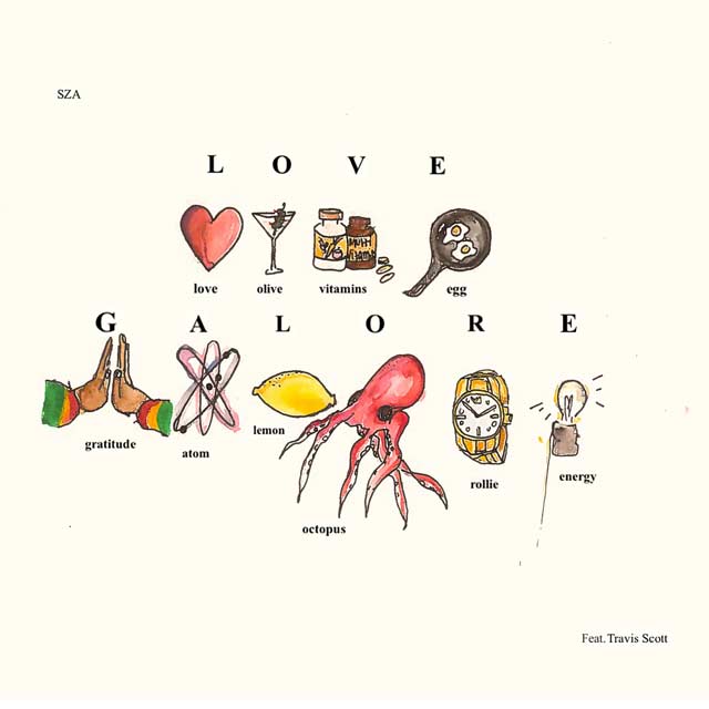 SZA con Travis Scott: Love galore - portada