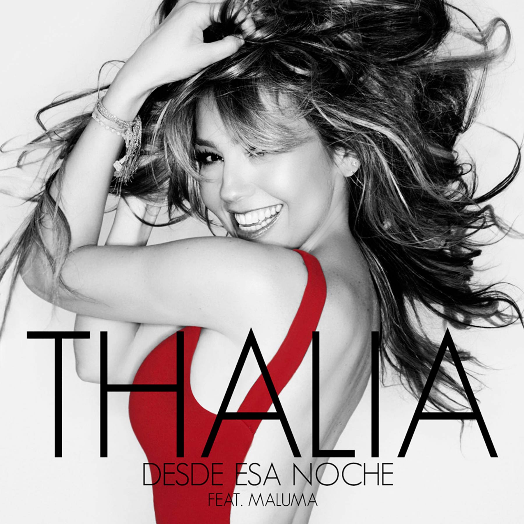 Thalía con Maluma: Desde esa noche, la portada de la canción