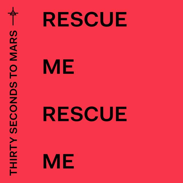 Thirty seconds to Mars: Rescue me - portada