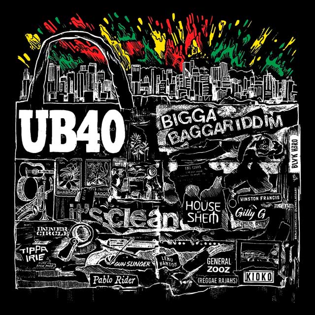 UB40: Bigga baggariddim, la portada del disco