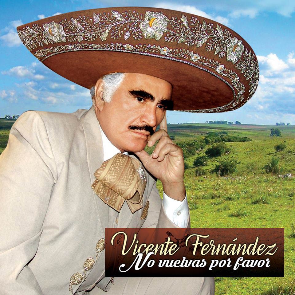 Vicente Fernández: No vuelvas por favor, la portada de la canción