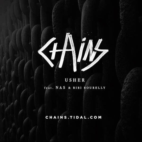 Usher con Nas y Bibi Bourelly: Chains - portada