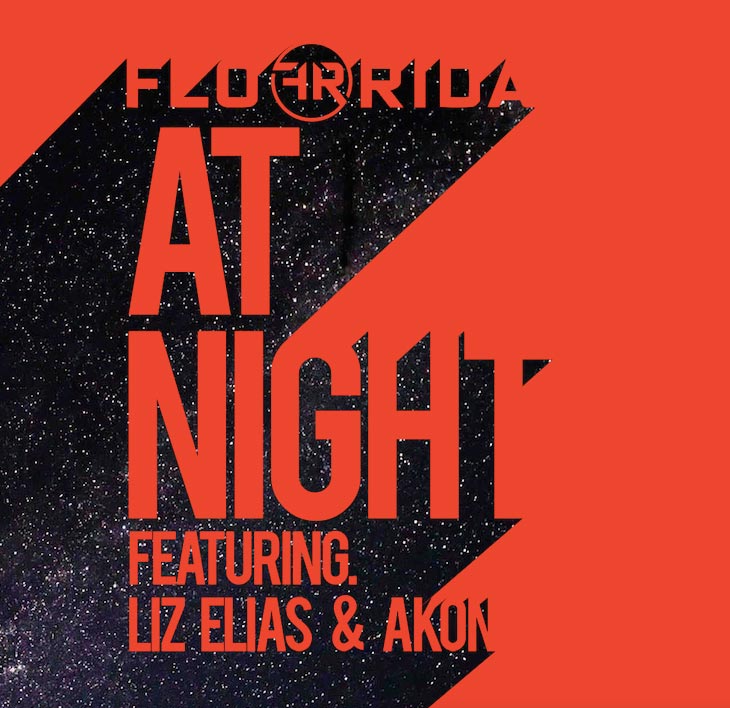 Flo Rida con Akon y Liz Elias: At night - portada