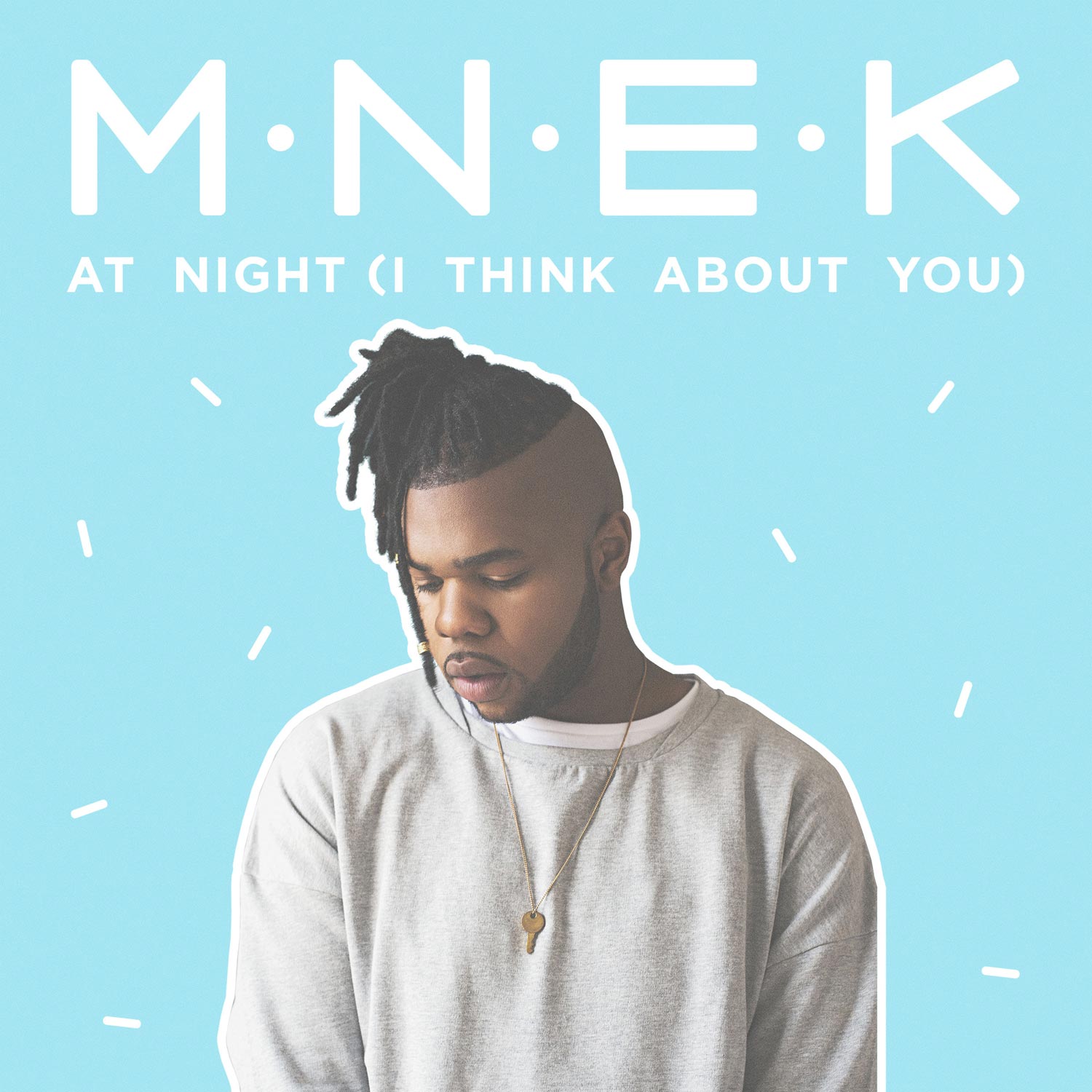 MNEK: At night (I think about you) - portada