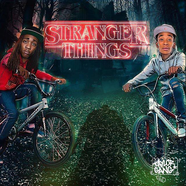 Wiz Khalifa con . Donato: Stranger things, la portada de la canción