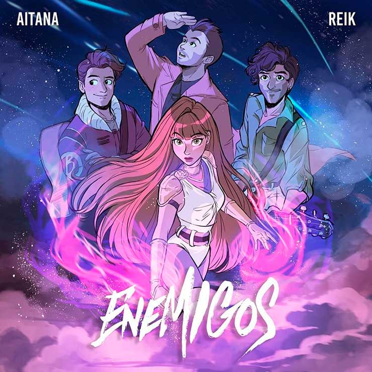 Aitana con Reik: Enemigos - portada