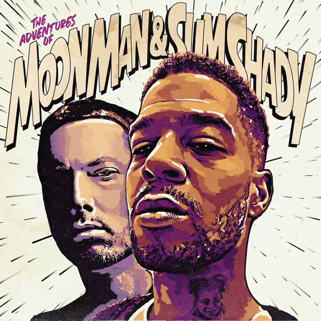 Eminem con Kid Cudi: The adventures of moon man & Slim Shady - portada