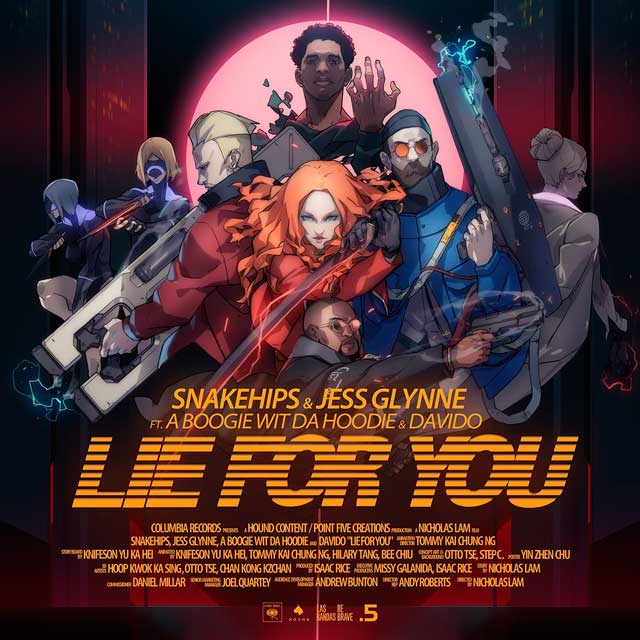 Snakehips con Jess Glynne, A Boogie Wit Da Hoodie y Davido: Lie for you - portada
