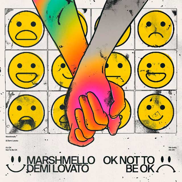 Demi Lovato con Marshmello: Ok not to be ok - portada
