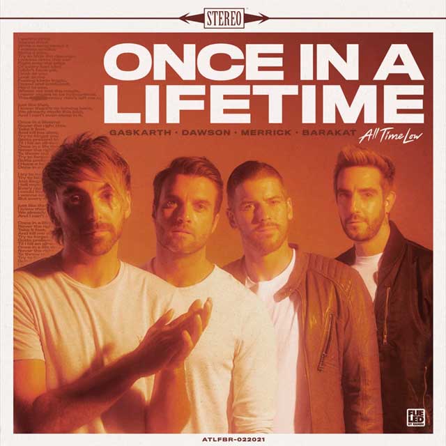 All Time Low: Once in a lifetime - portada