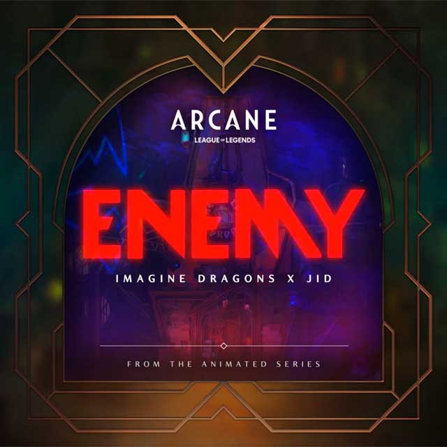 Imagine Dragons con J.I.D: Enemy - portada