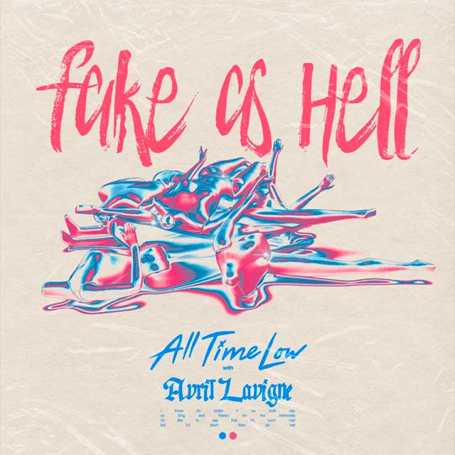 Avril Lavigne con All Time Low: Fake as hell - portada