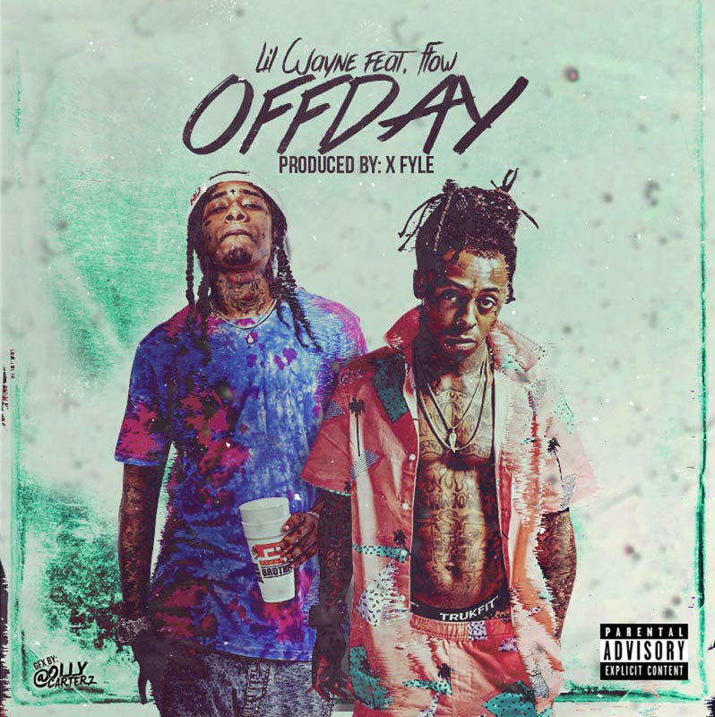 Lil Wayne con Flow: Off day, la portada de la canción