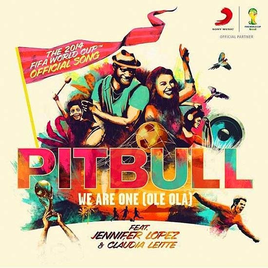 Jennifer Lopez con Pitbull y Claudia Leitte: We are one (Ole ola) - portada