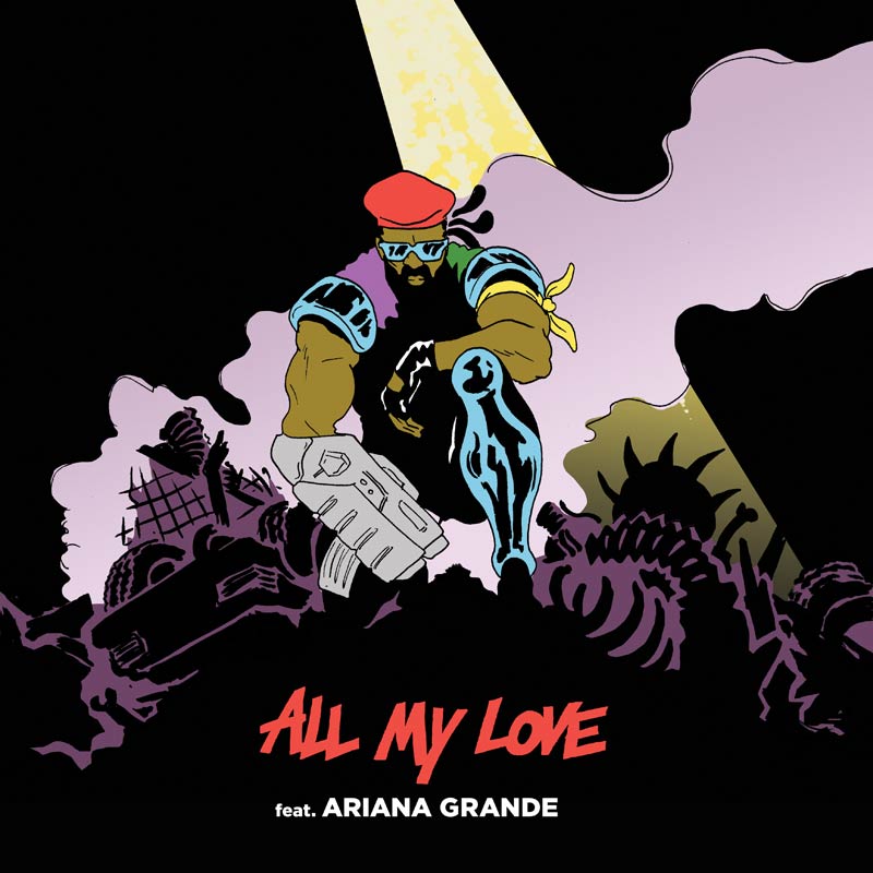 Ariana Grande con Major Lazer: All my love - portada