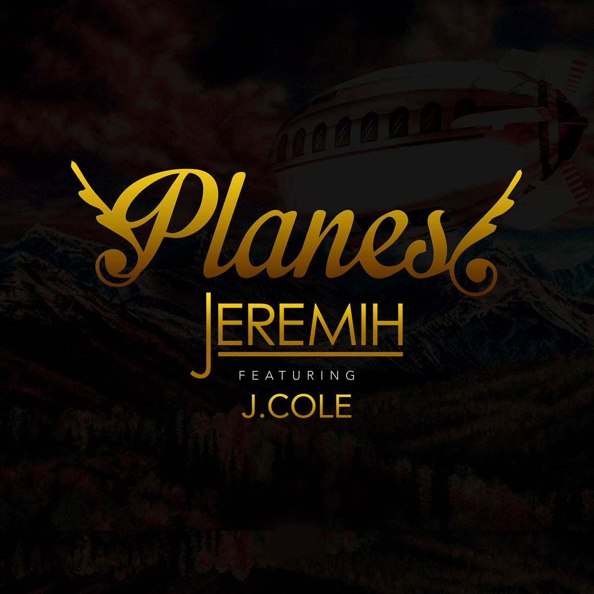 Jeremih con J. Cole: Planes, la portada de la canción. 