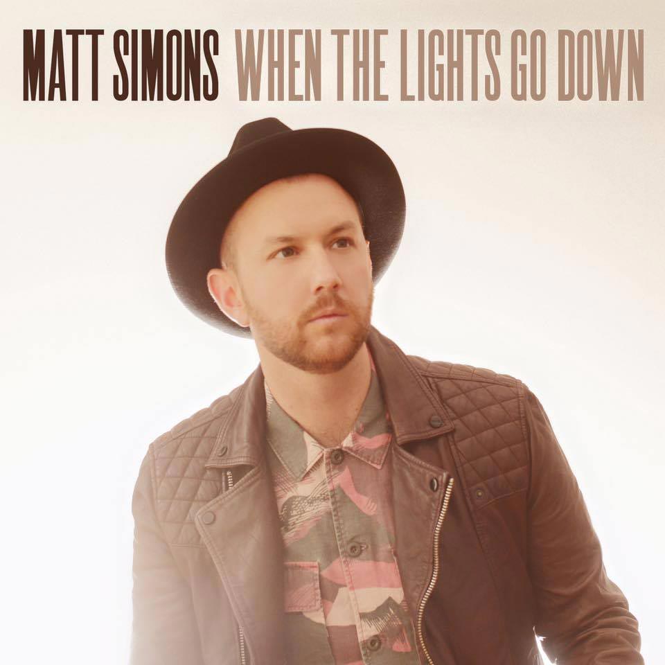 Matt Simons When the lights go down, la portada del disco