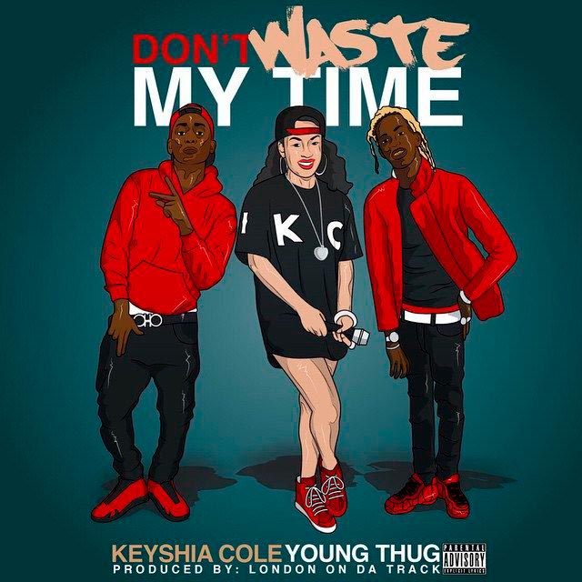 Keyshia Cole con Young Thug: Don't waste my time - portada