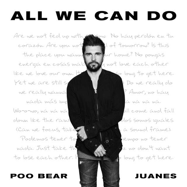Poo Bear con Juanes: All we can do - portada