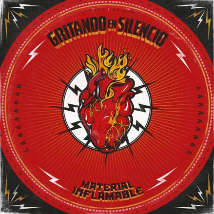 Gritando en silencio: Material inflamable - portada