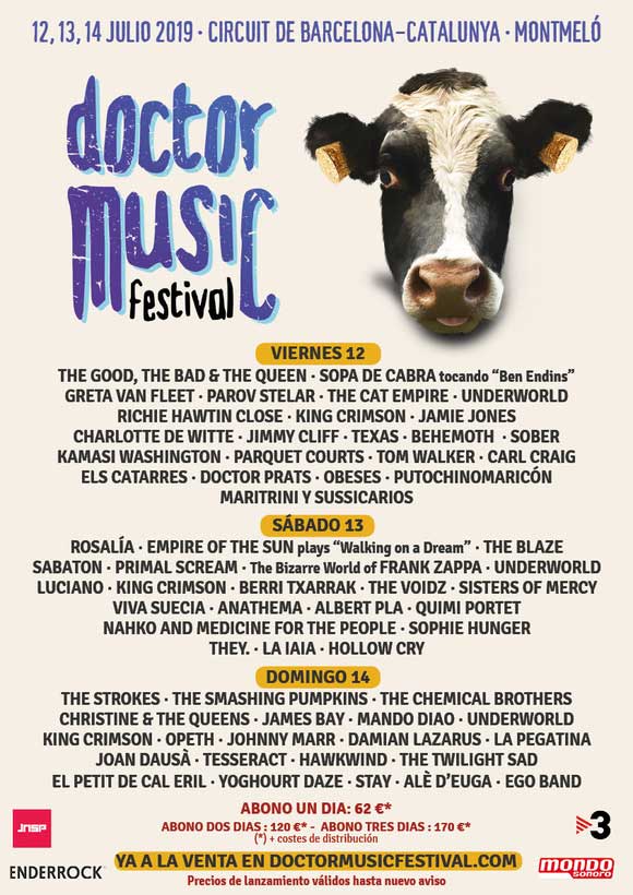 Doctor Music Festival Cartel por días edición 2019