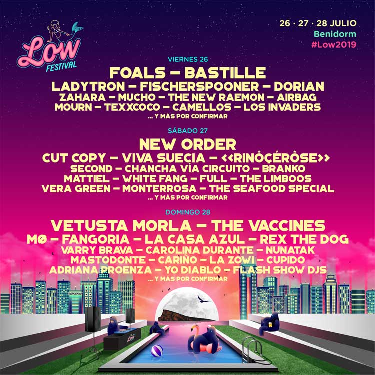 Low Festival Cartel por días edición 2019