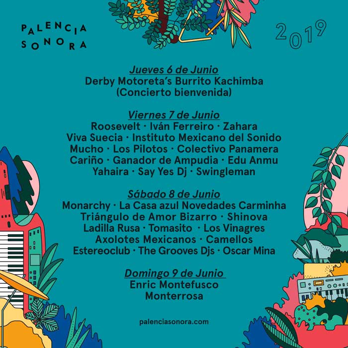 Palencia Sonora Cartel por días edición 2019