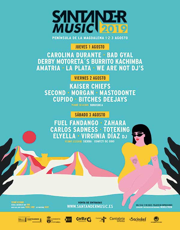 Santander Music Cartel por días edición 2019