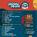 Planeta Sound Cartel por días con horarios edición 2019 / 1