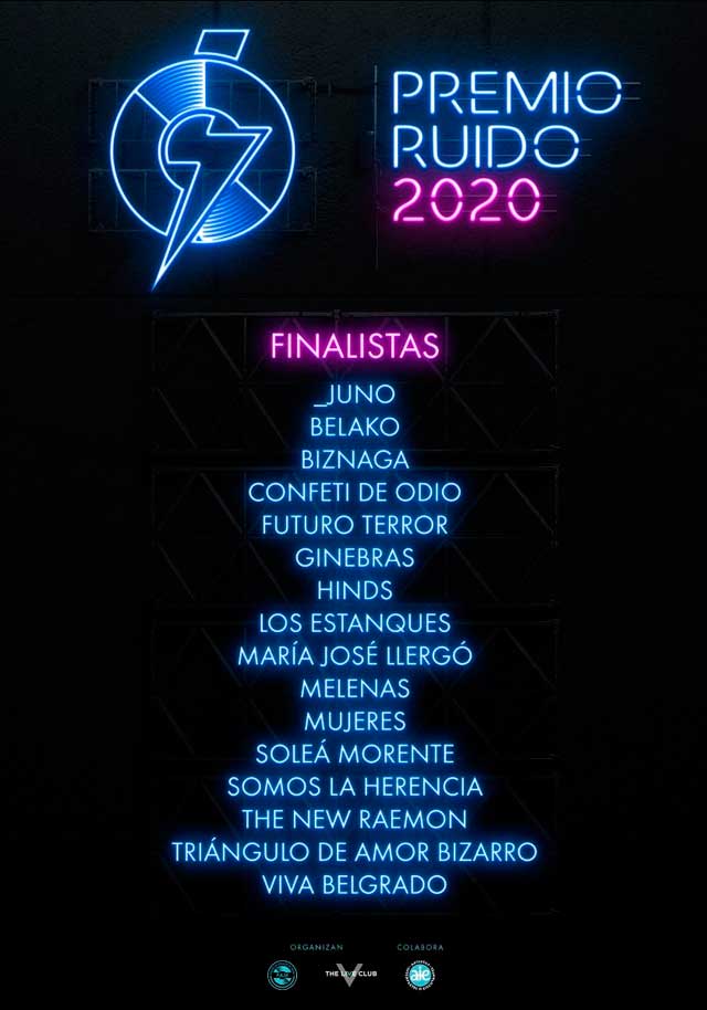 Premio Ruido Finalistas edición 2020