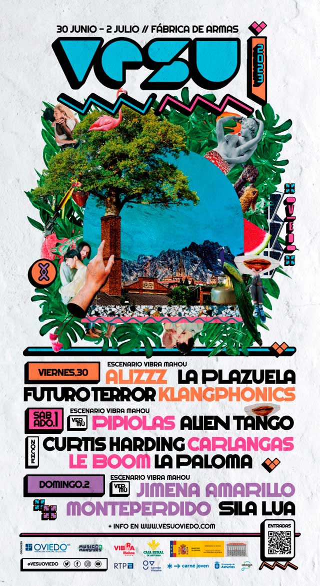 Festival VESU Cartel por días edición 2023