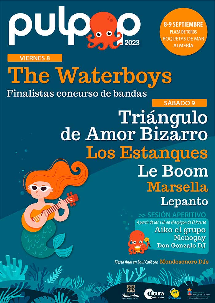 Pulpop Festival Cartel por días edición 2023