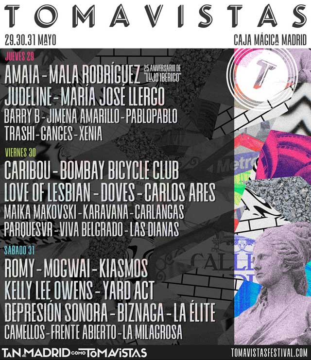 Tomavistas Cartel por días edición 2025