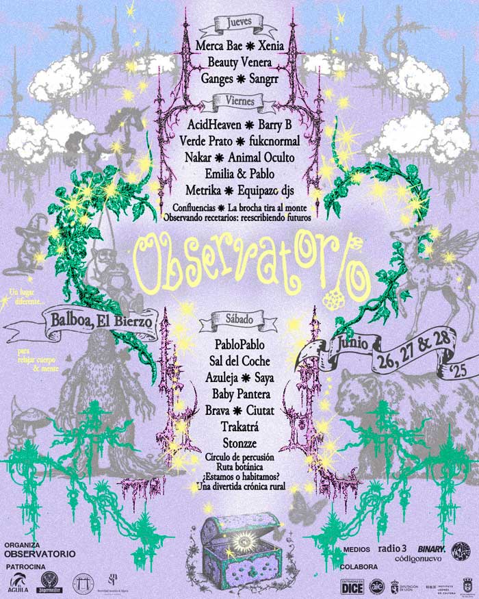 Observatorio Festival Cartel por días edición 2025