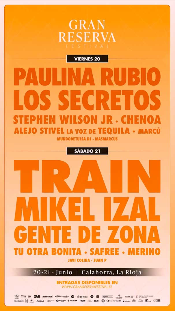 Gran Reserva Festival Cartel por días edición 2025