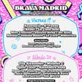 Brava Madrid Cartel por días edición 2025