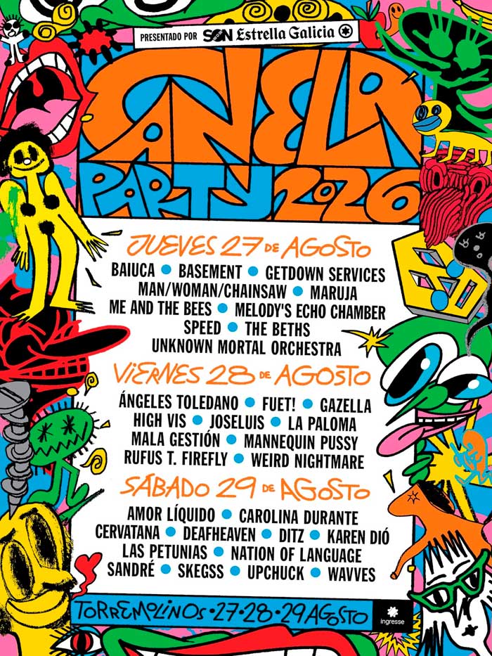 Canela Party Cartel por días edición 2026
